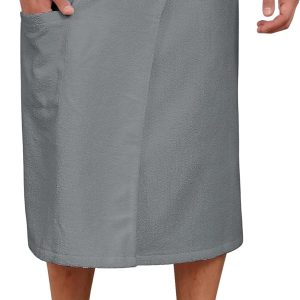 Wrap Towel for Men, Shower Wrap Velour Adjustable
